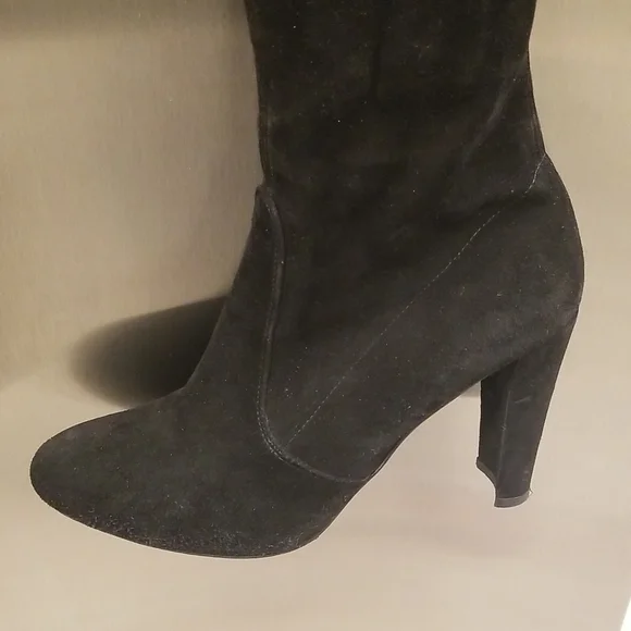 💕STUART WEITZMAN💕 Highland Suede Over-the-Knee Boots ~ Black 7.5